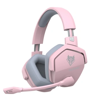 NUBWO G06 100H Battery Dual Wireless Gaming Headset - Pink